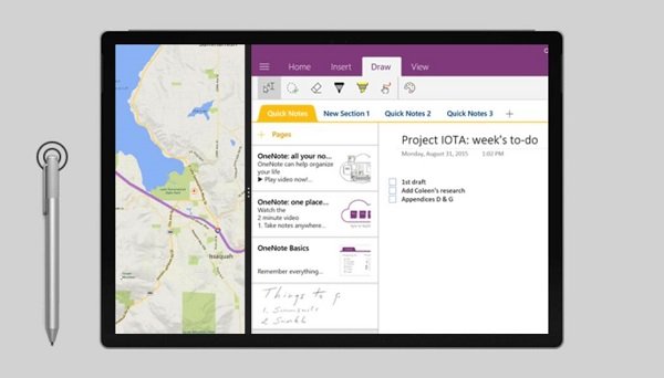 Screenshot con Surface Pen