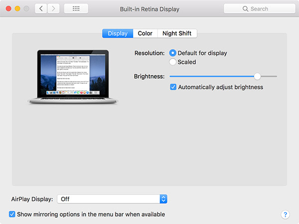 Airplay inschakelen op Mac