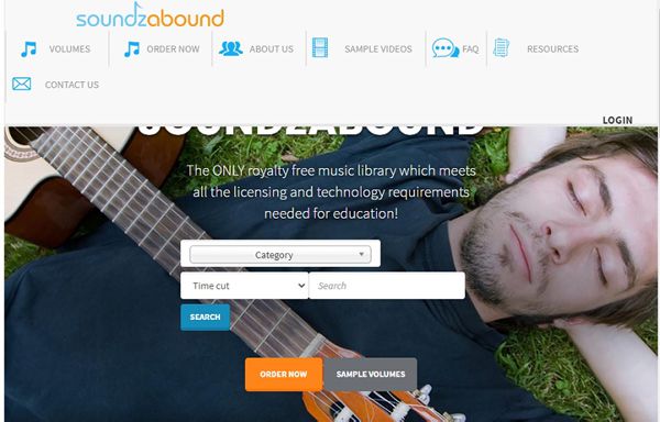 Site de música desbloqueado Soundzabound