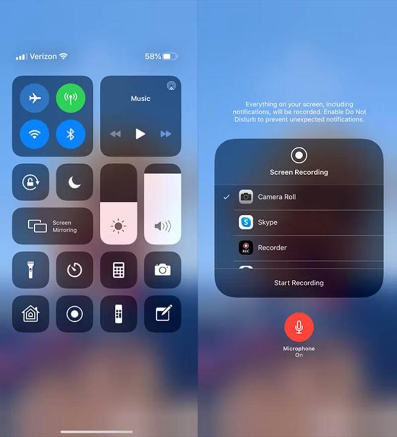 Εγγραφή iPhone