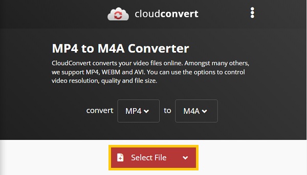 Lisää tiedostot Cloud Convert