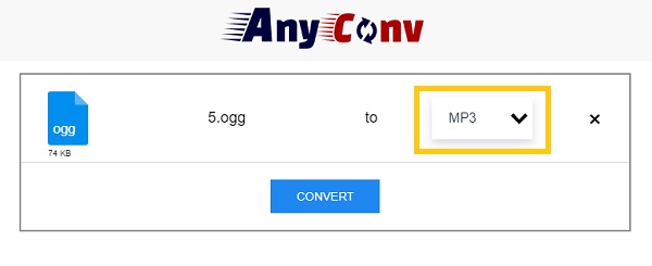 AnyConv Convierte OGG a MP3