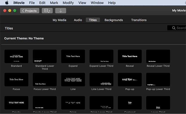 iMovie Mac'te Altyazıları Seçin