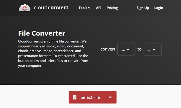 Cloudconvert AVI เป็น MOV