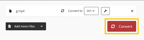 Μετατροπή MKV σε AVI Cloudconvert