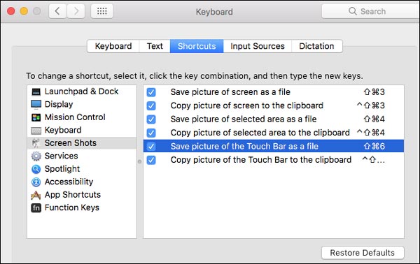 Personnaliser les raccourcis clavier