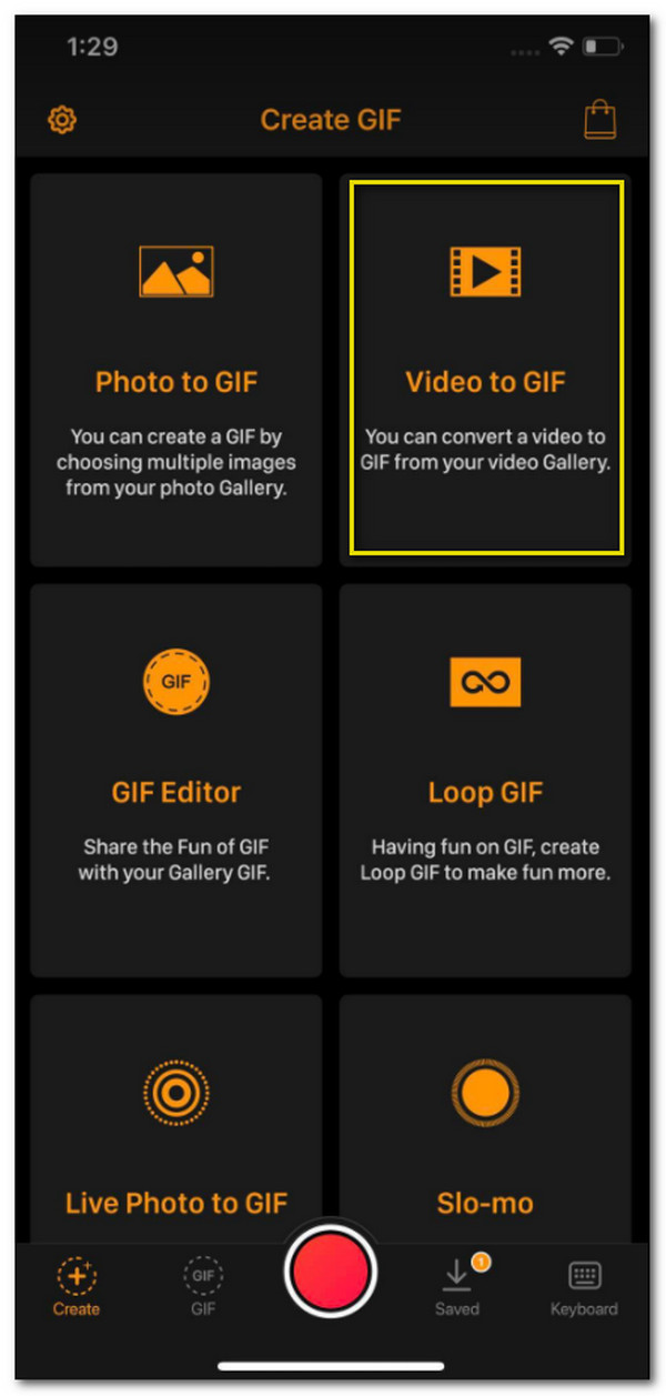 GIF Maker -video GIF-muotoon