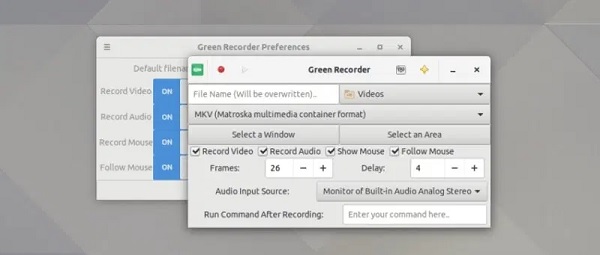 Green Recorder Linux 屏幕錄像機