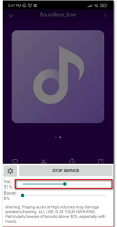 Măriți volumul MP3 Android