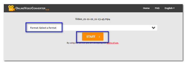 Online Video Converter Módosítsa az MP4-et WAV-ra