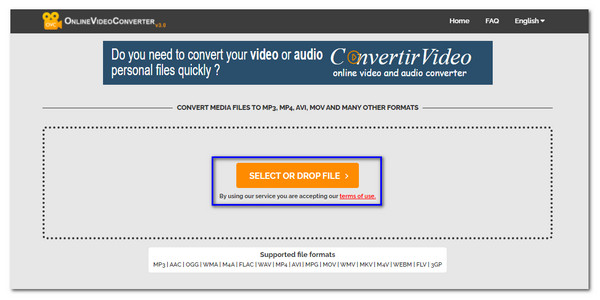 Online Video Converter Bestanden selecteren