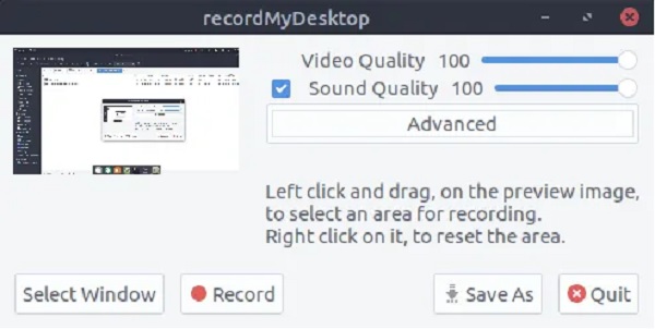 Record My Desktop Linux Screen Recorder