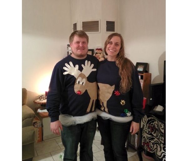 Reindeer Couple Sweater