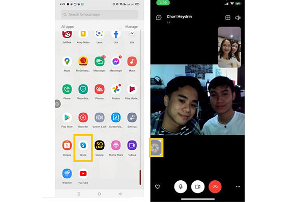 Screen Master จับภาพหน้าจอบน Skype