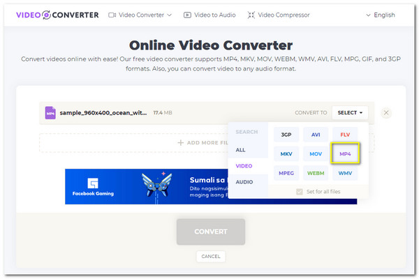 Convertitore video Converti MKV in MP4