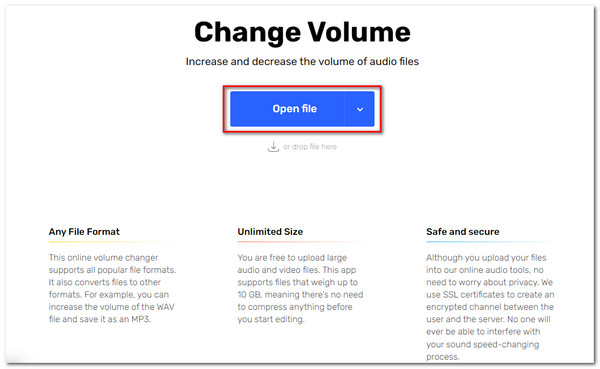 Ouvrir le fichier du changeur de volume