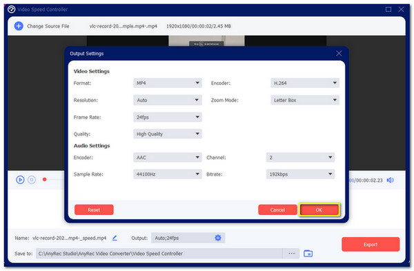 Ajustar as configurações de saída