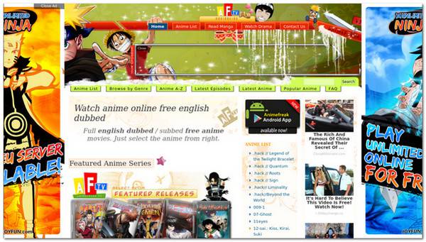 Sito Web di AnimeFreak