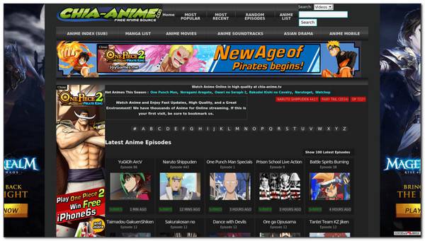 Sitio web de Chia-anime