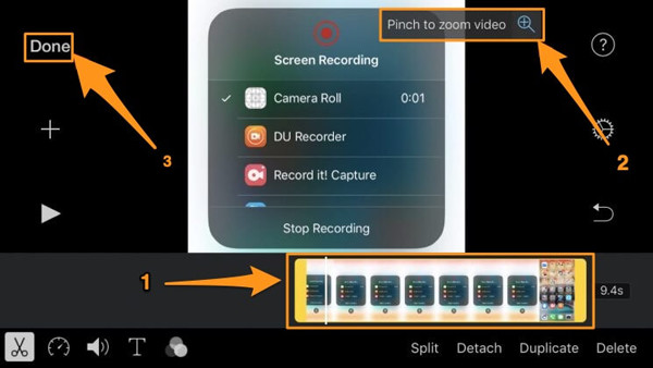 비디오 자르기 iMovie iPhone iPad