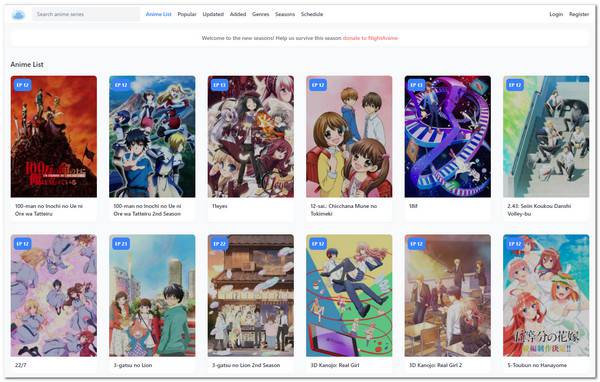 NachtAnime Anime Website