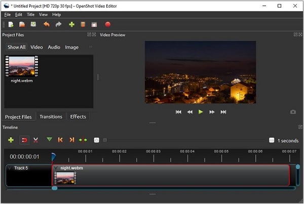 OpenShot WEBM Video-editor