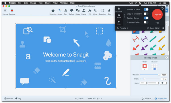 Snagit-skjermopptak