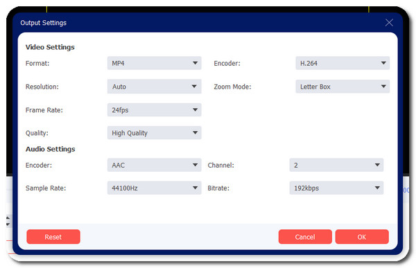 Cambiar la configuración de salida