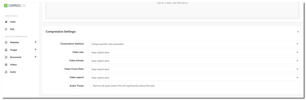 Compress Adjust Settings