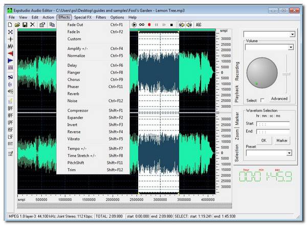 Éditeur audio EXPStudio Améliorateur audio