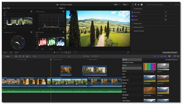 Miglioratore di qualità video di Final Cut Pro X