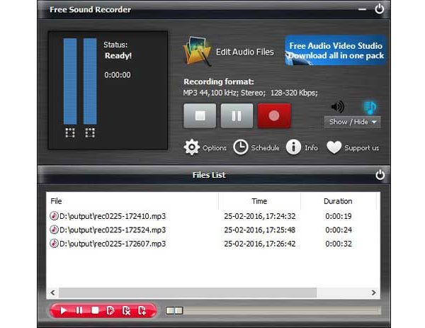 برنامج Free Cound Recorder مسجل MP3