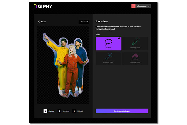 قطع لاسو من Giphy