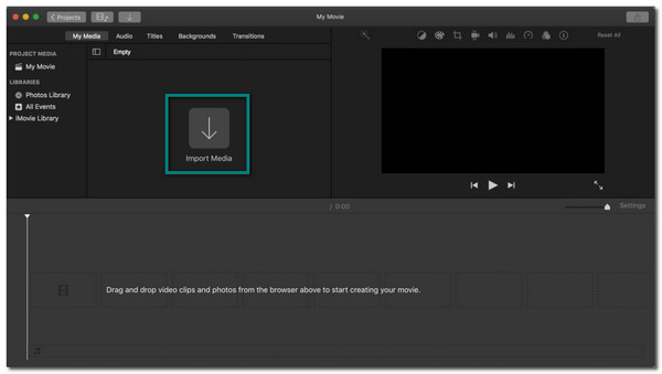 สื่อนำเข้า iMovie