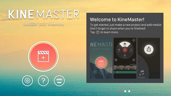 KineMaster Adicionar música ao vídeo Android iPhone