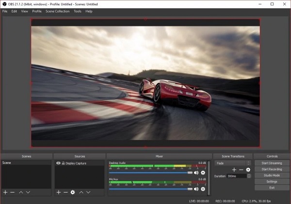 Software di acquisizione video OBS Studio