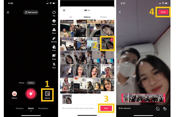 Μεταφόρτωση βίντεο TikTok