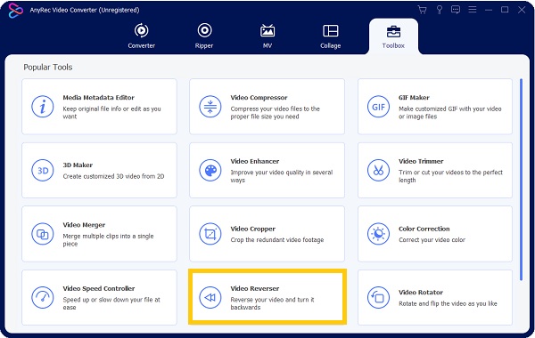 Pembalikan Video Kotak Alat