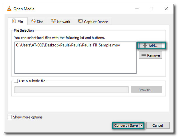 VLC Lägg till webbläsare Lägg till ljud till video