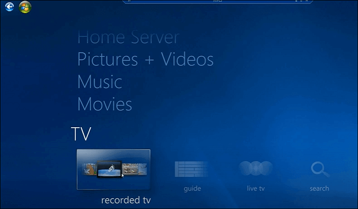 Gravar programas de TV do Windows Media Center