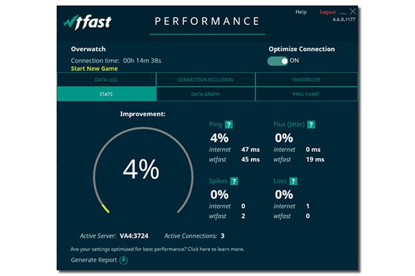 Booster de jogo WTFast