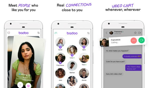 App per sconosciuti di chat video Badoo