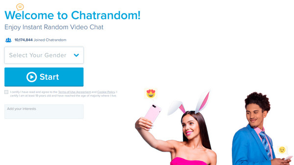 Онлайн-чат Chatrandom в Индии