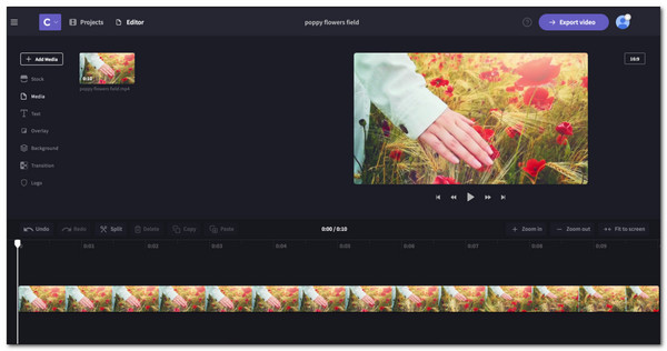 ClipChamp Online Video Reverser
