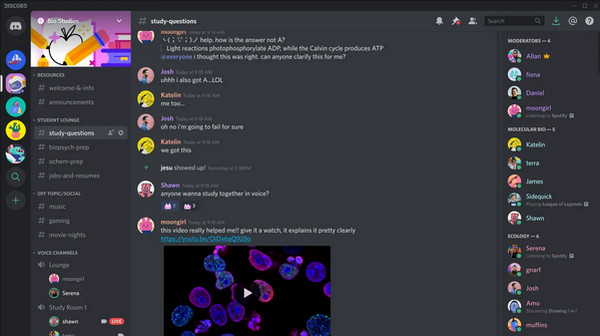 Discord Online chatovací místnost Indie