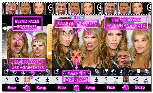 App DeepFake della cabina di scambio di volti