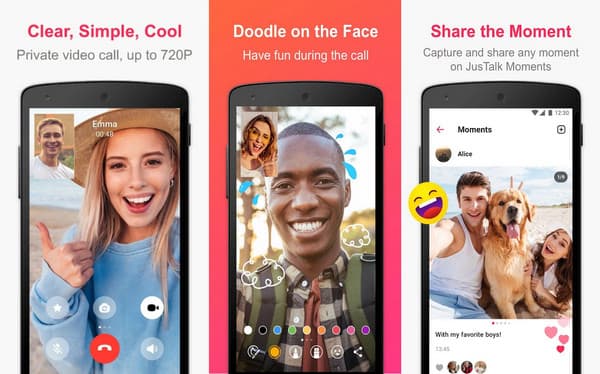 JustTalk Video Chat App per sconosciuti