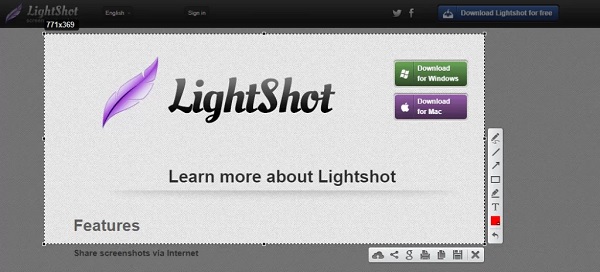Lightshot Snip på Mac