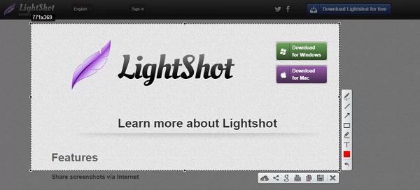 Lightshot Snip auf dem Mac