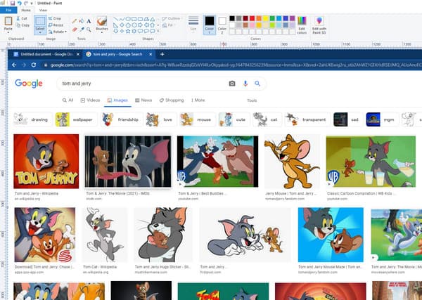 Machen Sie einen Screenshot auf Asus und speichern Sie ihn mit Paint